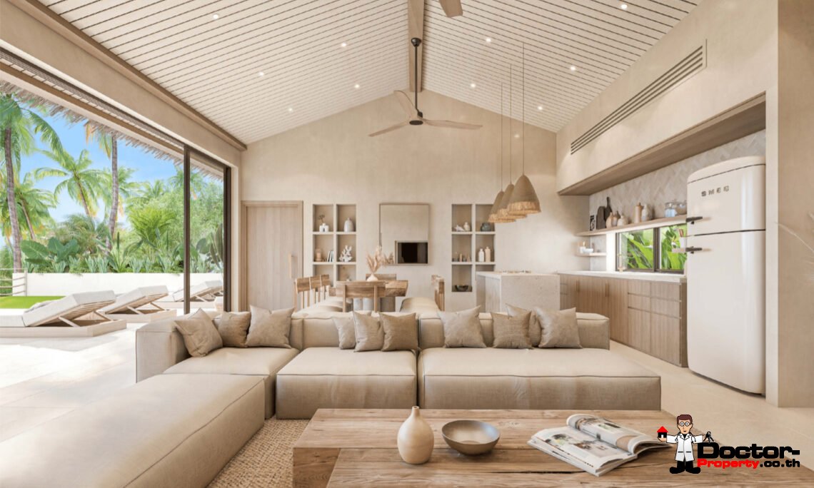 New Luxury 4 Bedroom Villa with Sea View and Sunset View in Bang Makham, Koh Samui – For Sale